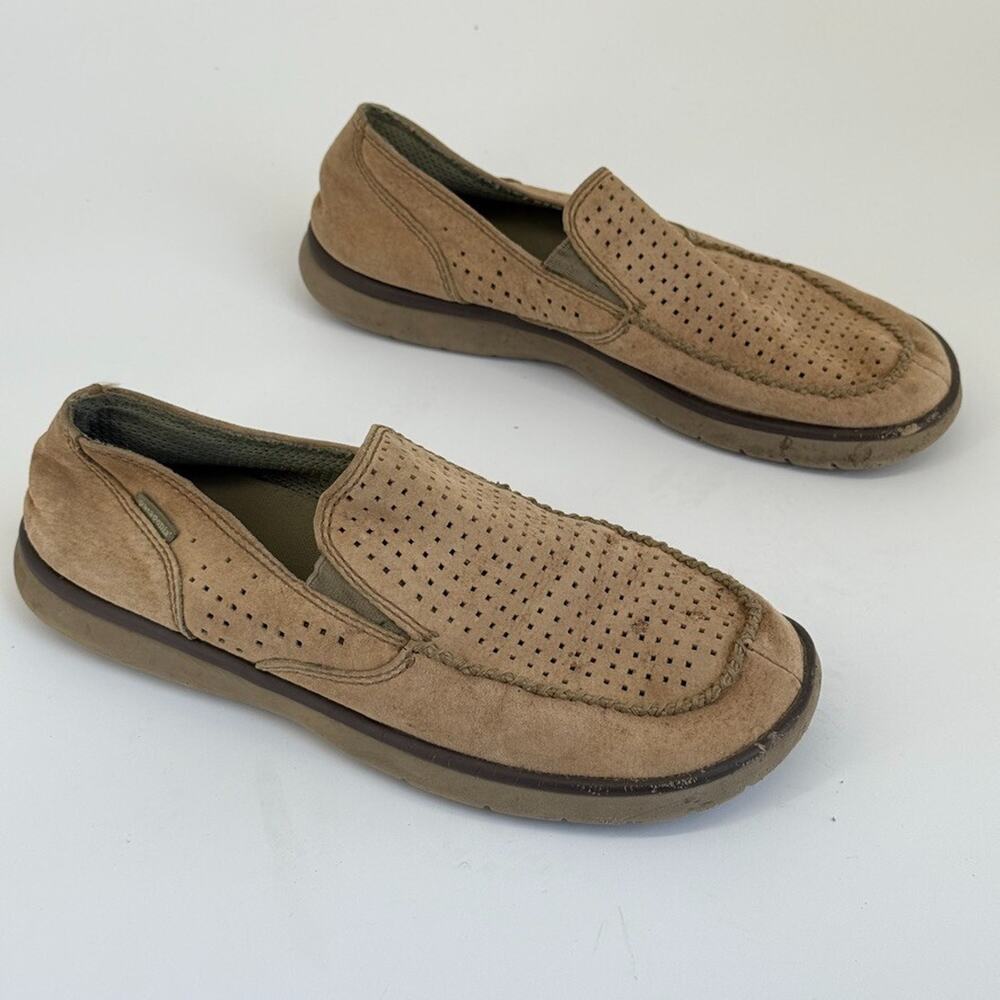 Patagonia Mens Shoes Size 12 Maui Slip On Loafer Perforated Comfort Beige - Picture 10 of 16
